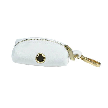 White Velvet Dog Collar and Leash Set for Small Medium Large Dogs Custom Engraved Nameplate Pet Supplies Dog Leash Velvet 38