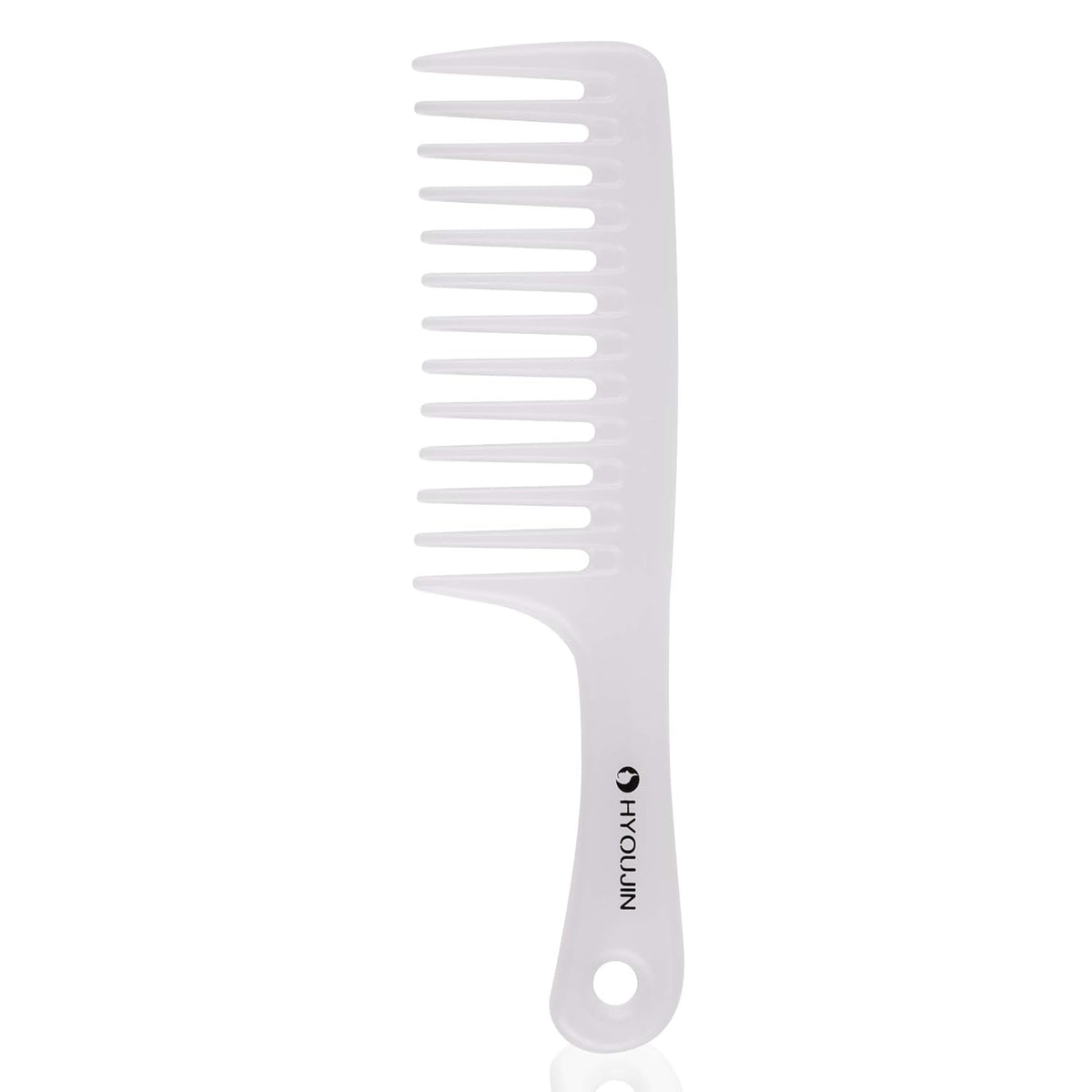 Large Wide Tooth Comb Detangling for Curly,Wet,Dry Hair,White