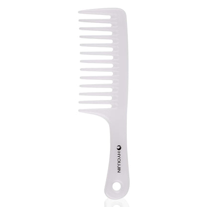 Large Wide Tooth Comb Detangling for Curly,Wet,Dry Hair,White