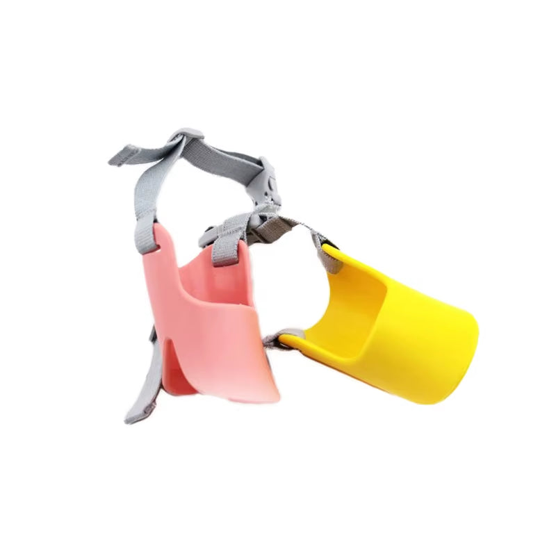 Dog Silicone Duck Muzzle Mask for Dogs anti Bite Stop Barking Small Large Adjustable Neck Strap Pet Dog Accessories