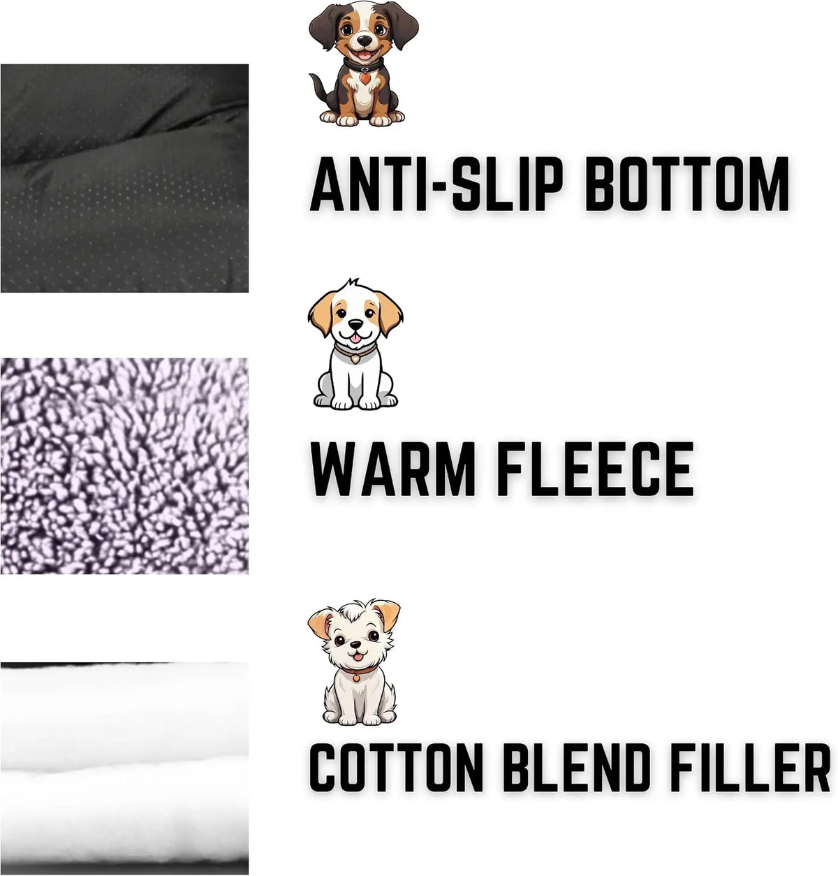 Color Square Winter Soft Warm House for Dog Bed for Dog Mat Waterproof Cat Bed Pet Bed for Large Medium Small Dog House