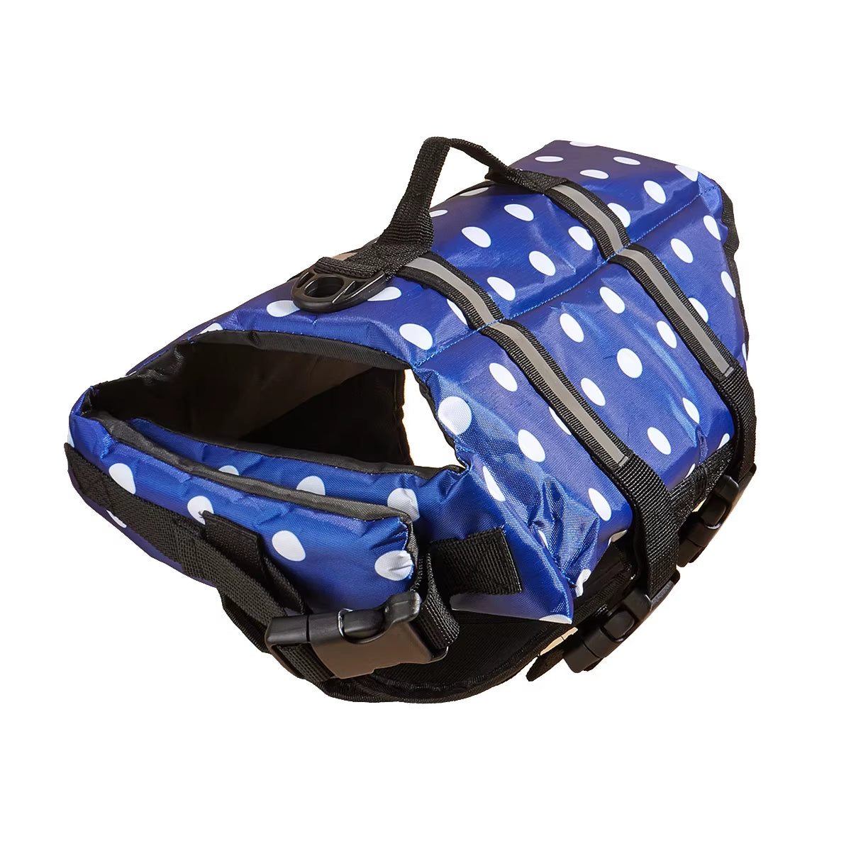Dog Life Jacket Reflective Adjustable Summer Large Dogs Swimwear Safety Vest Surfing Sailboat Enhanced Buoyancy Pet Life Jacket