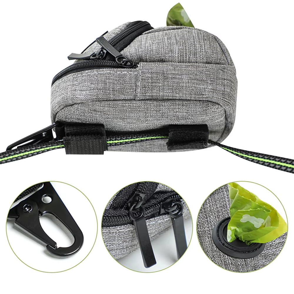1PC Pet Multi Functional Dog Walking Bag Portable Training Bag Outdoor Outing Garbage Bag Storage Bag Snack Bag