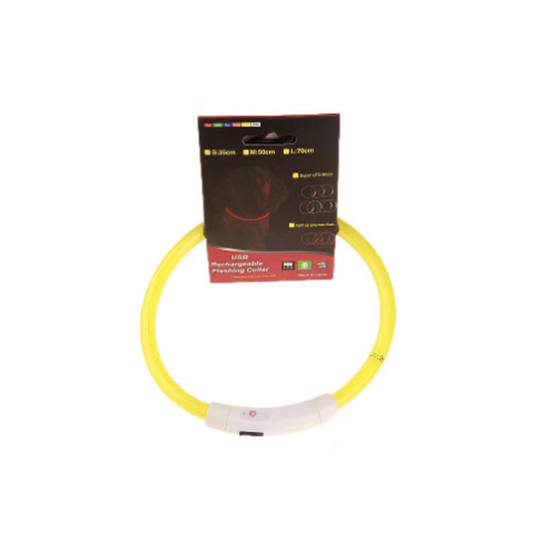 Pet Flashing Collar USB Rechargeable Glowing Necklace Safety Collar Light up Collars for Night Walking Electric Dog Collar Neon