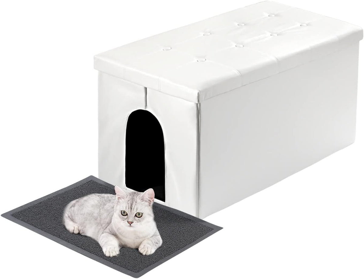 Cat Litter Box Enclosure Furniture Odor Control, Extra Large