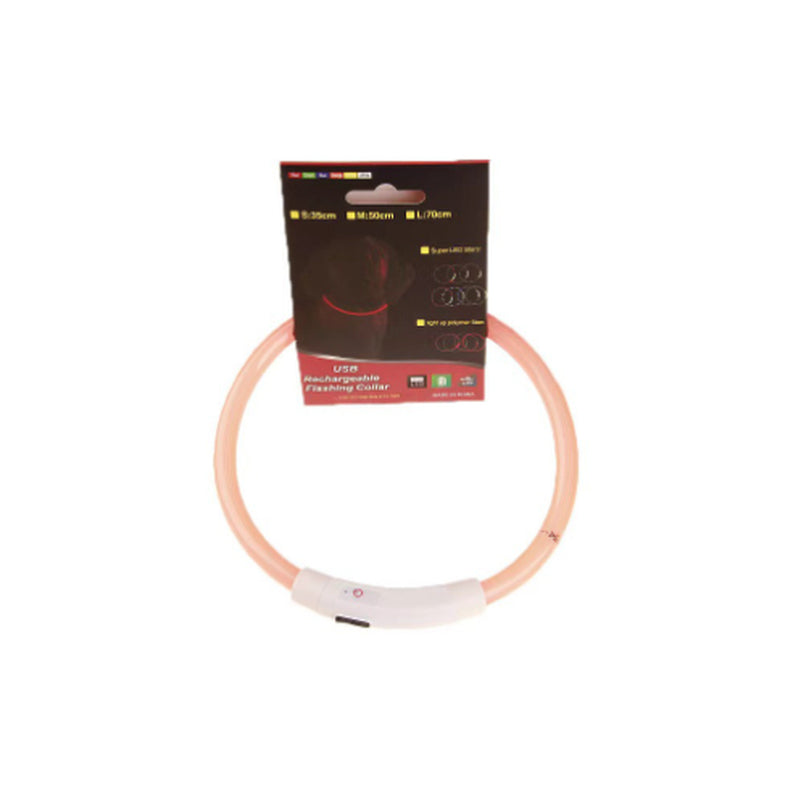 Pet Flashing Collar USB Rechargeable Glowing Necklace Safety Collar Light up Collars for Night Walking Electric Dog Collar Neon
