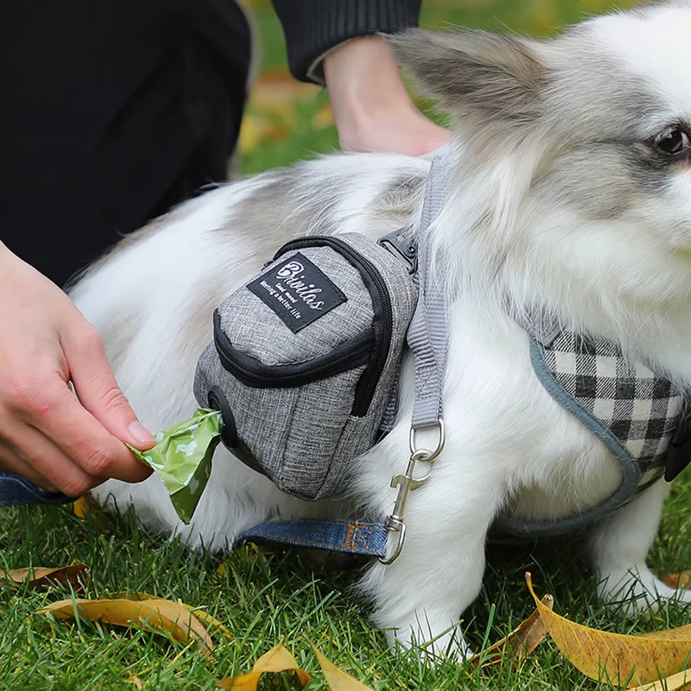 1PC Pet Multi Functional Dog Walking Bag Portable Training Bag Outdoor Outing Garbage Bag Storage Bag Snack Bag