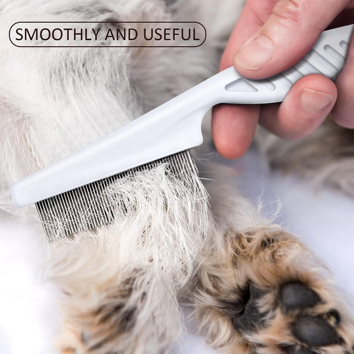6 Pack Flea Comb Pet,White, Yellow, Green, Purple, Orange, Dark Blue